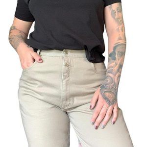 Vintage Lawman Western Relaxed Fit Khaki Womens Jeans